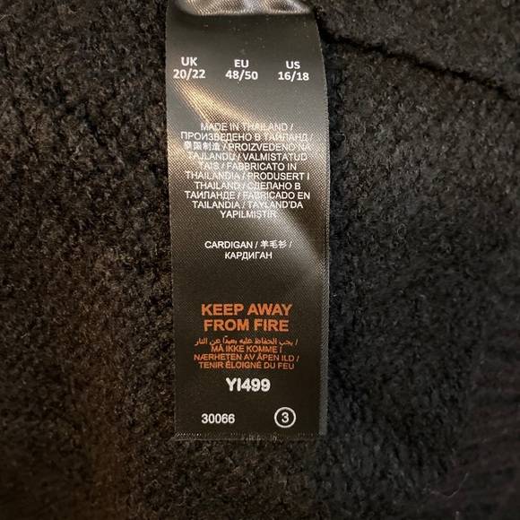 NWT Capsule Faux Fur Long Cardigan Sweater 16/18 - Picture 9 of 9